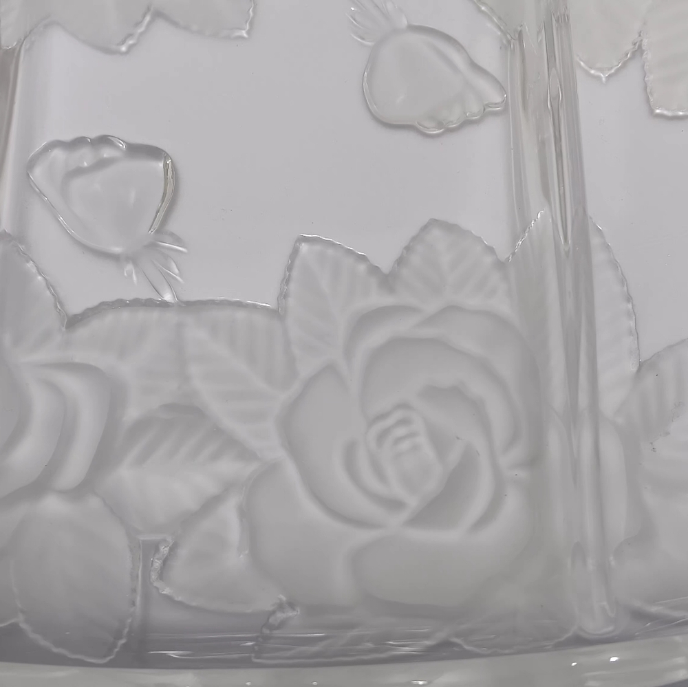 Studio Nova Crystal Winter Rose Relish Plate